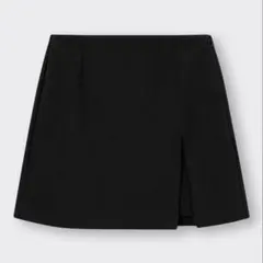 【美品】GU ローウエスト　起毛スリット　ミニスカート　Sサイズ