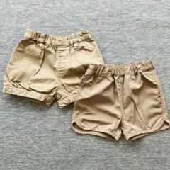 無印良品　ショートパンツ かぼちゃパンツ　2点セット　90サイズ