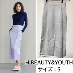 H BEAUTY&YOUTH❤️シャイニーロングスカートのサムネイル