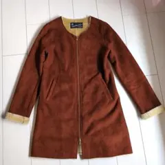 アーバンリサーチ フェイクムートン ノーカラーコート