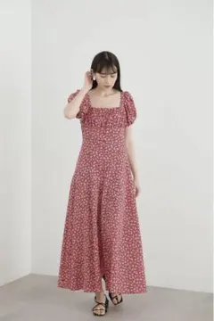 【極美品】ジルスチュアート　スモールフラワーワンピース