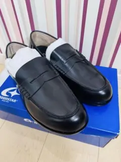 ムーンスター ローファー BV620A ブラック 牛革25.5cm 3E 通学靴