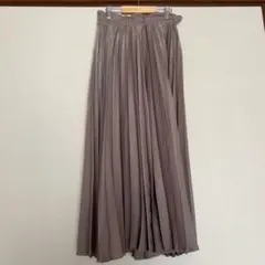 journal standardグレージュ プリーツ ロングスカート