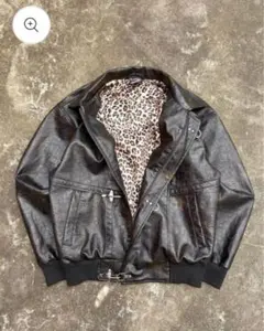 belvet Leopard Lined Fireman Jacket Lサイズ