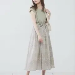 ナチュラルクチュール　前後2WAYドッキングワンピース