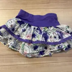 アナスイ　紫色花柄スカート サイズ100cm