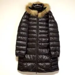 UNIQLO ユニクロ ウルトラライトダウンコート ファー付き ブラウン L