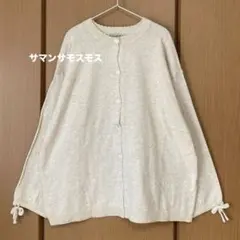 【新品】＊サマンサモスモス＊リボンスカラップカーディガンのサムネイル