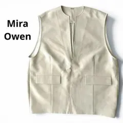 Mila Owen ミラオーウェン キーネック コクーン ベスト グレージュのサムネイル