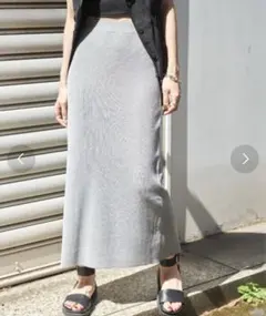 Antie Rosa Holiday ニットスカート　グレーのサムネイル