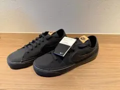 【新品未使用】Nike コートレガシー　キャンバス　黒　27cm スニーカー