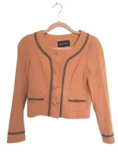 【新品】ミッシュマッシュクラシカルノーカラーショート丈ジャケット