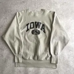 レアカラー90sチャンピオンIOWAナンバリング入りリバースウィーブUSA製XL