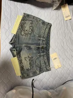 ハローキティ デニムショートパンツ 100cm