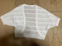 ニット カーディガン ボレロ ホワイト