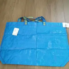 IKEA イケア ビニールバック トートバッグ ショルダーバッグ ブルー