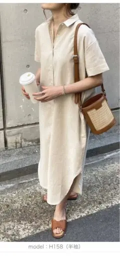 KOBE LETTUCE ワンピース シャツワンピース　ナチュラル