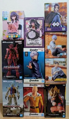 【五条/夏油/サイタマ/壬氏他】プライズフィギュア10体セットまとめ売り 五条/夏油/サイタマ/壬氏他】プライズフィギュア10体セットまとめ売り