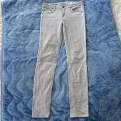 【SHIPS】ライトグレー スキニーデニム Sサイズ