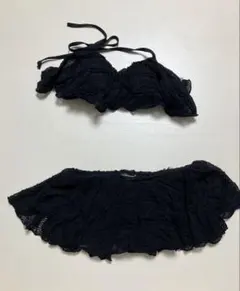 ブラックフリル水着セット Sサイズ
