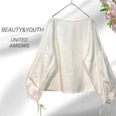 良品✨バルーンスリーブ 袖コンシャス　コットン100% ボートネック　日本製