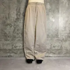 【90's】ポロバイラルフローレン　ワイドチノパン　ベージュ　W34L32