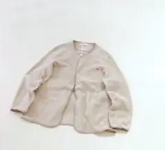 本日限り値下げ中【DANTON】FLEECE COLLARLESS JACKET
