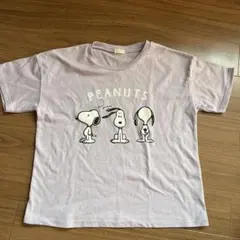 スヌーピー Tシャツ サイズ130 薄紫