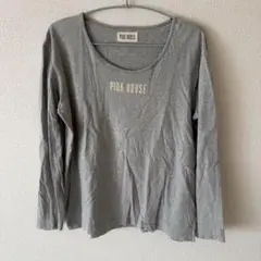 PINK HOUSE 長袖Tシャツ グレー