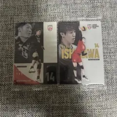 日本代表男子バレー ツインウエハース 石川祐希 カード コラボイラスト2枚セット