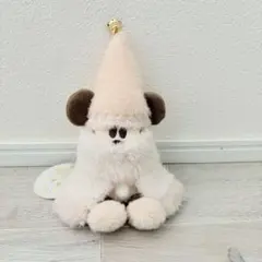 ディズニーリゾート　クリスマス　2024 リルリンリン 白 ぬいぐるみバッジ