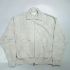 7824美品 クレプスキュール Stripe Mesh Drizzlerブルゾン