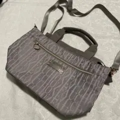 FAUCHON グレー 2wayショルダーバッグ