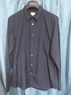 Paul Smith チャーム　ボタンシャツ　ネイビーL現行美品のサムネイル