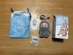 正規品Pin for Love Labubu【W】イニシャルミニラブブ　開封済み