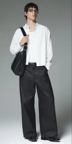 【CS】CROPPED STRIPE BUTTON UP SHIRT