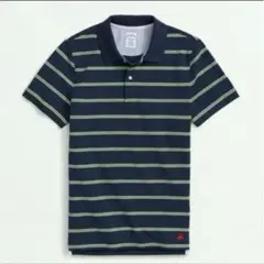 Brooks Brothers ネイビー マルチ ボーダーXL ポロシャツ