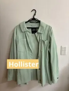 【美品】Hollister XL ミントグリーン コーデュロイジャケット