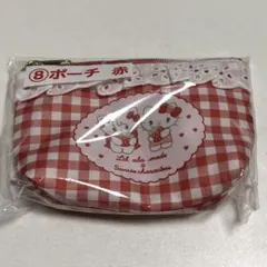 Mikko　サンリオ　あたりくじ　ポーチ　赤