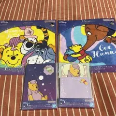 くまのプーさん一番くじ　E賞ハンドタオルG賞メモ帳