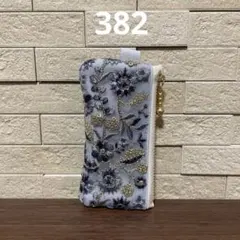 ハンドメイド☆両面刺繍リボン　ミニポーチ