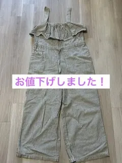 ZARA BASIC ストライプ オールインワン