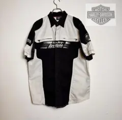 Harley-Davidson 半袖ワークシャツ バイカラーのサムネイル