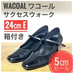 【定価の80%オフ】ワコール サクセスウォーク 24cm E 黒 WFN051のサムネイル