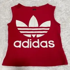 Adidas　アディダス　オリジナルス　ショート丈　タンクトップ　レッド　平成