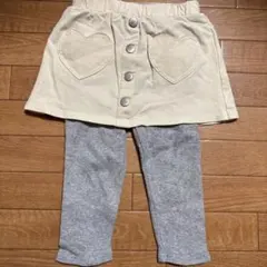 petit main レギンス付スカート　90サイズ