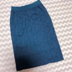 タイトスカート ローズバッド ネイビー レース