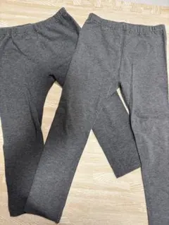 キッズ グレー レギンス UNIQLO2点セット