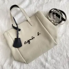 【美品/完売品】アニエスベー 2way ショルダー トートバッグ レザー