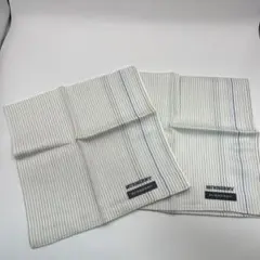 し*】様 BURBERRY ストライプ柄 ハンカチ　2枚 46×46 未使用品